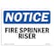Signmission OSHA Notice Sign, Fire Sprinkler Riser, 10in X 7in Decal, 7" W, 10" L, Landscape OS-NS-D-710-L-12683 - alternate 1